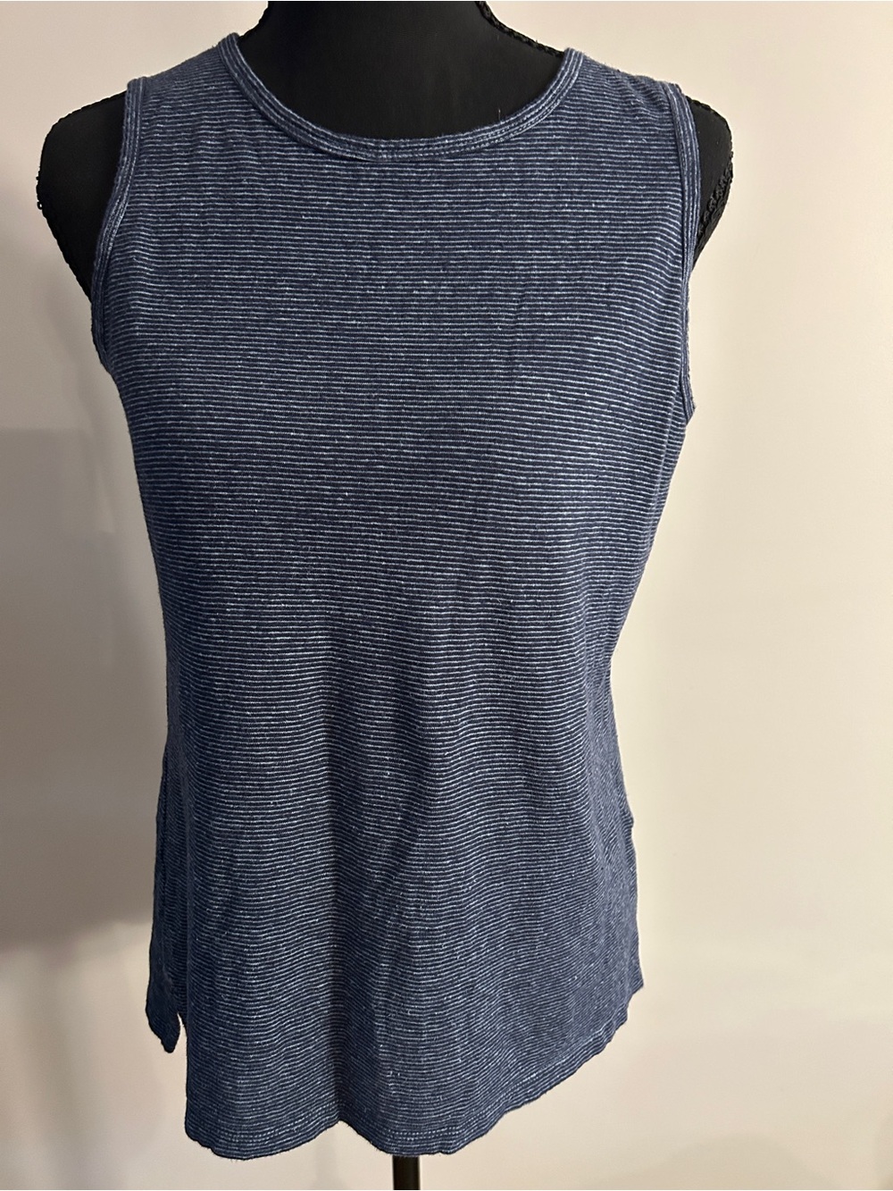 Patagonia Blue Striped Sleeveless Tank